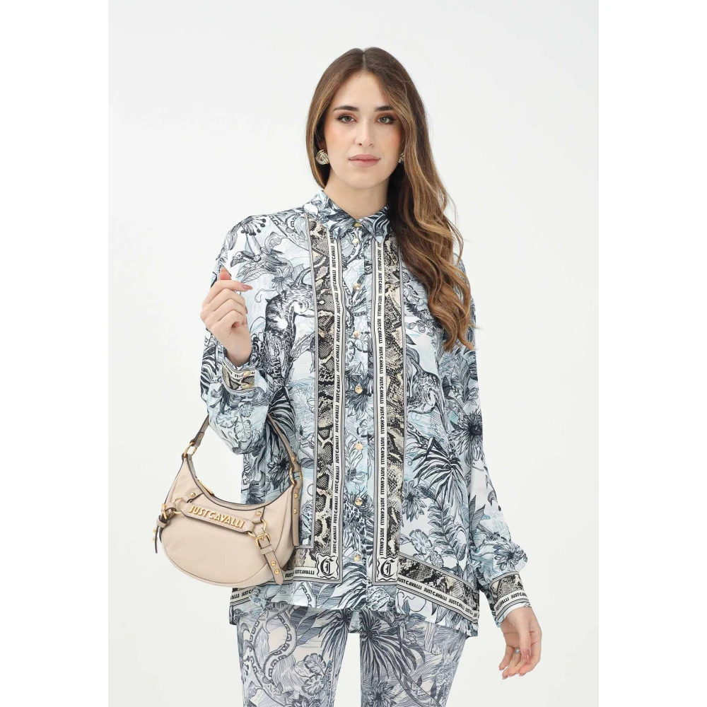 Just Cavalli Tropisch overhemd met lange mouwen Multicolor Dames
