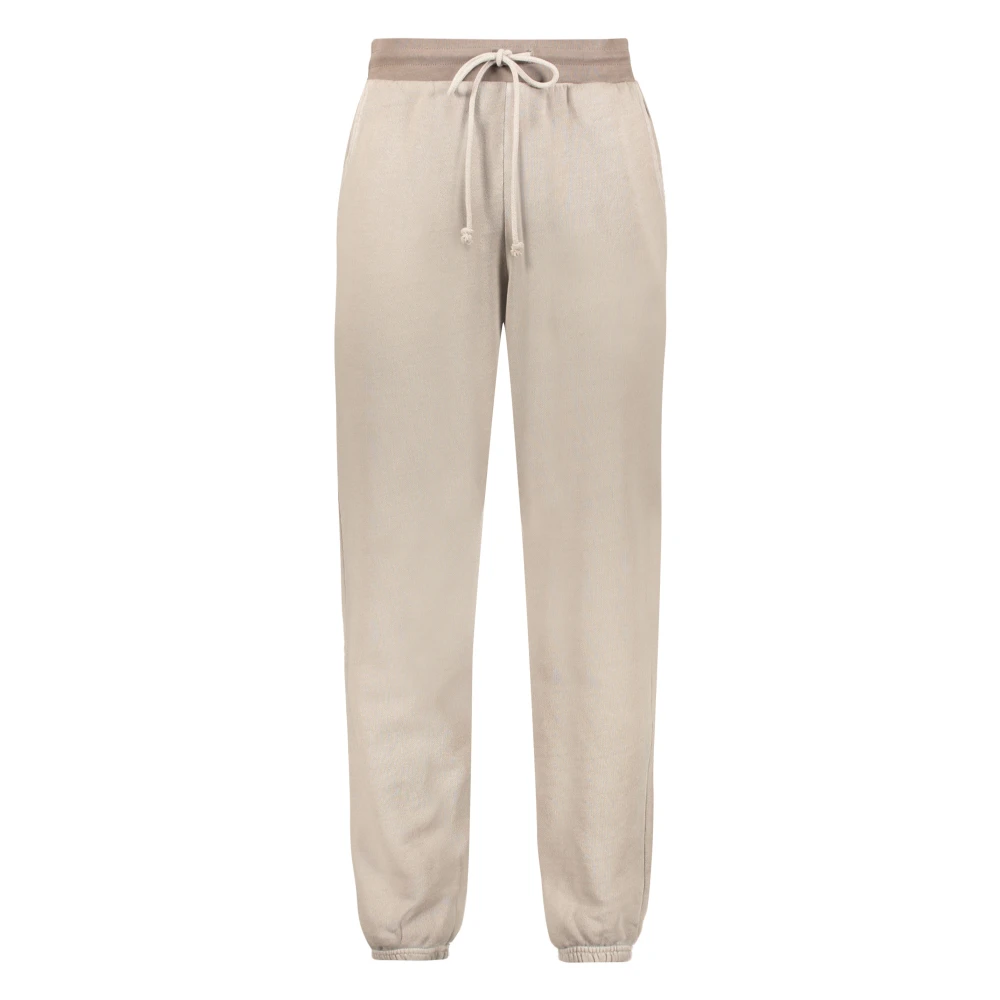 John Elliott Katoenen trainingsbroek met elastische details Beige Heren