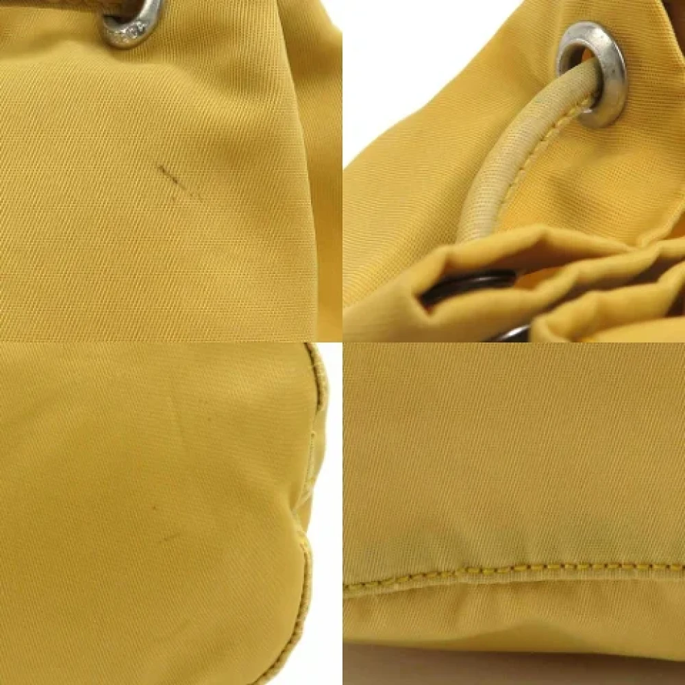 Prada Vintage Pre-owned Fabric prada-bags Yellow Dames