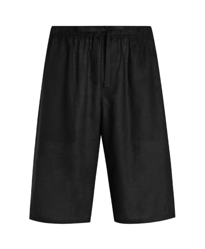 short-noir-en-lin-a-cordon