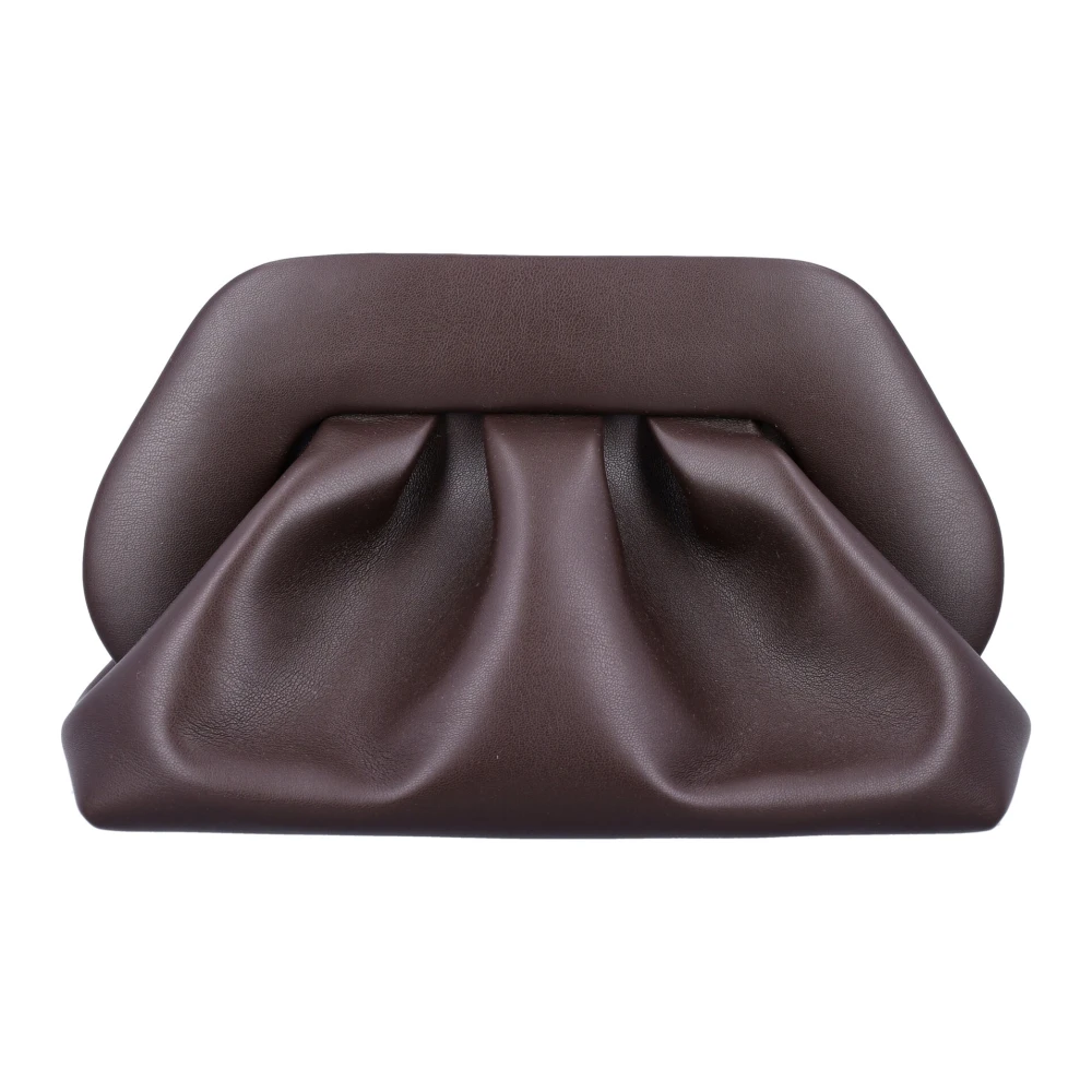 THEMOIRè Vegan Fabric Clutch Handtas Ebony Brown Dames