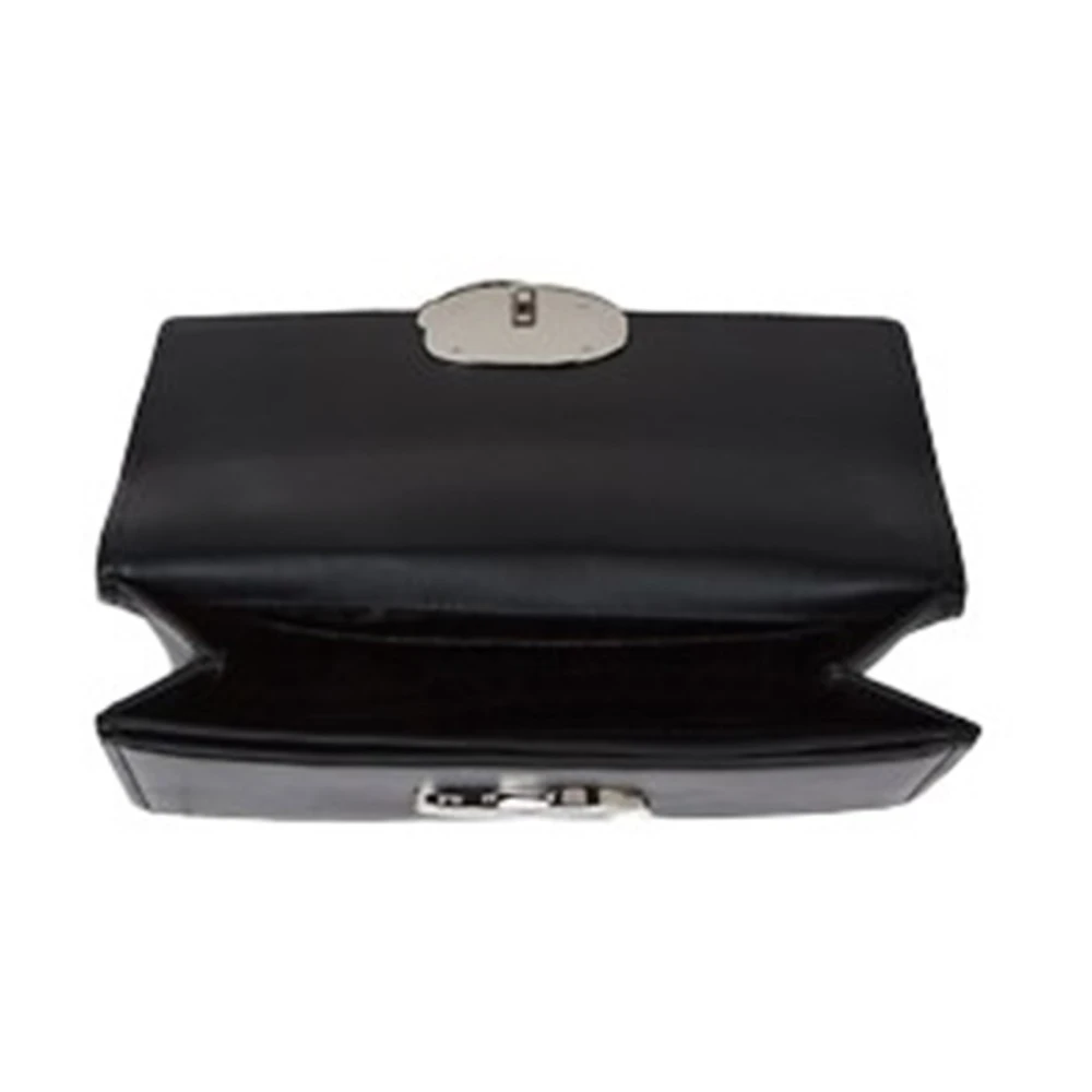 Karl Lagerfeld Zwarte leren damestas Black Dames