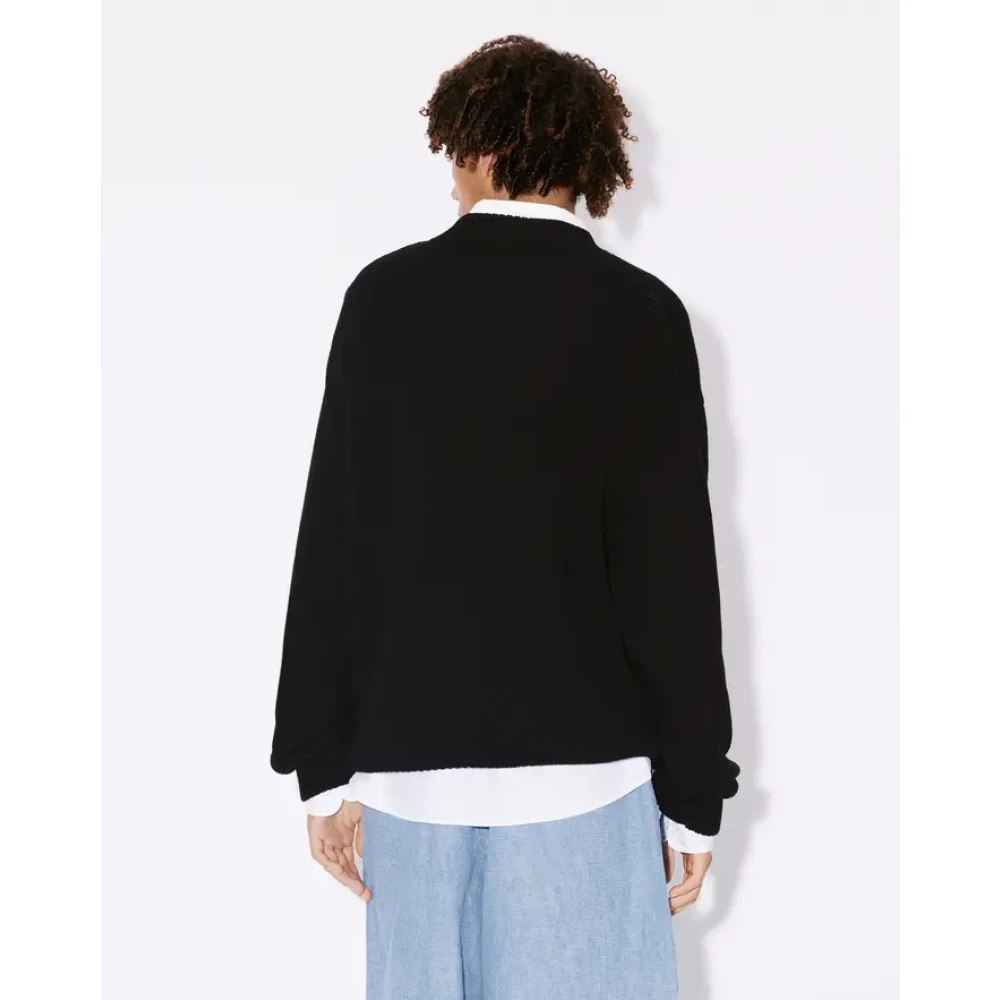 Kenzo Round-neck Knitwear Black Heren
