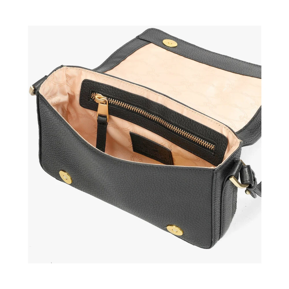 Fred de la Bretoniere Leren Schoudertas Fr003200343W Black Dames