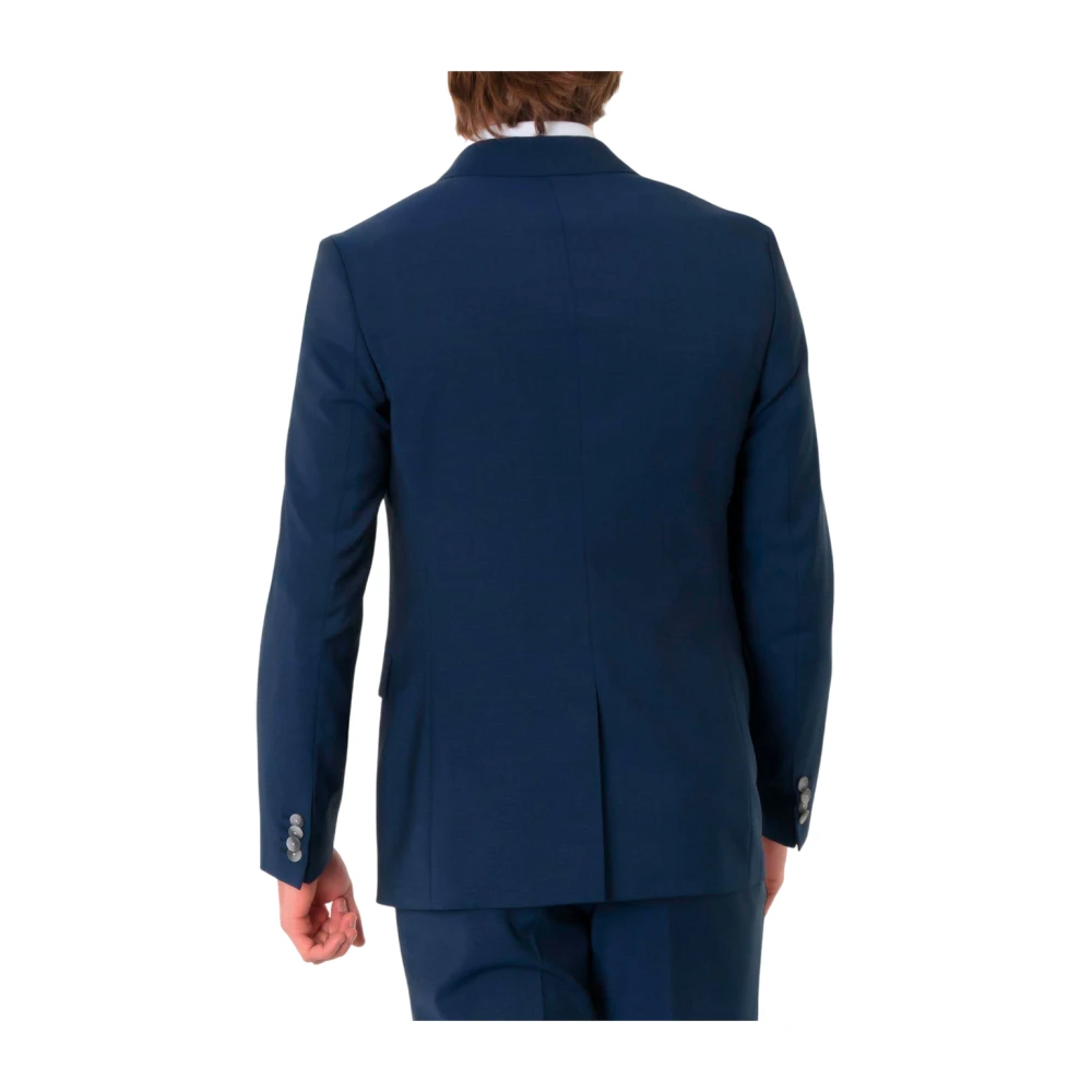 Boss Navy Blauw Single-Breasted Pak Blue Heren