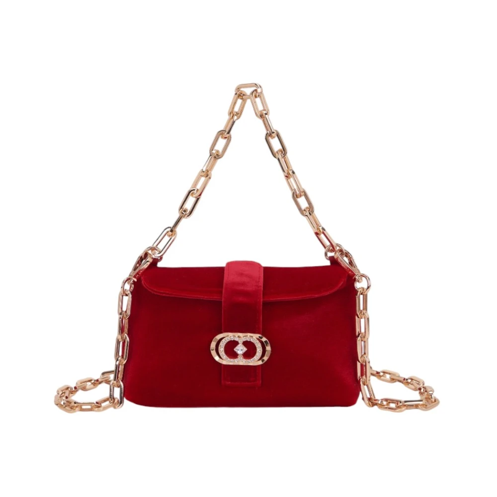La Carrie Stijlvolle Leren Tas Red Dames