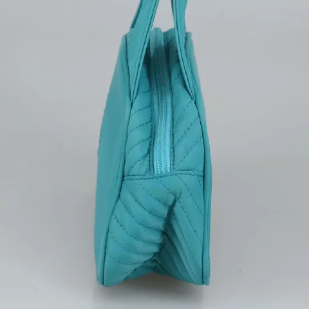 Saint Laurent Vintage Pre-owned Nylon handbags Blue Dames
