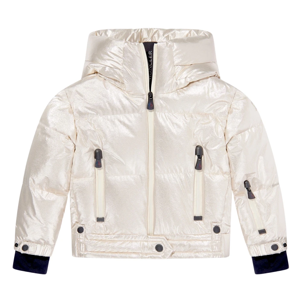 Moncler Yellow Violette Down Padded Jacket - Female - Winter Jackets - 8 Y - Kids