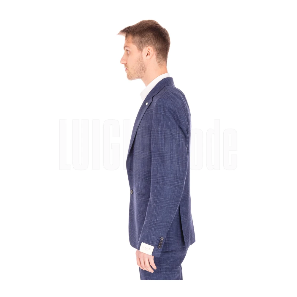 Luigi Bianchi Mantova Elegante Jurk Blue Heren