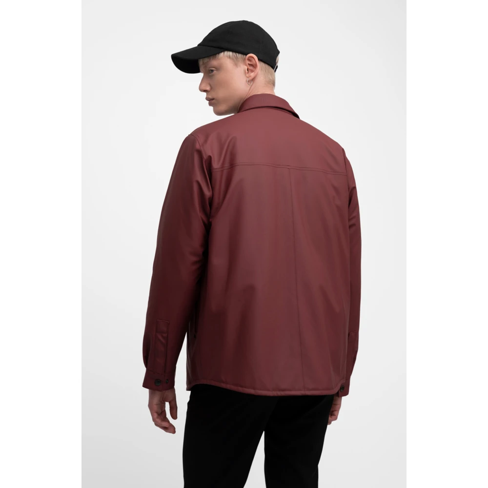 Stutterheim Waterdichte Winter Overshirt Jas Red Heren