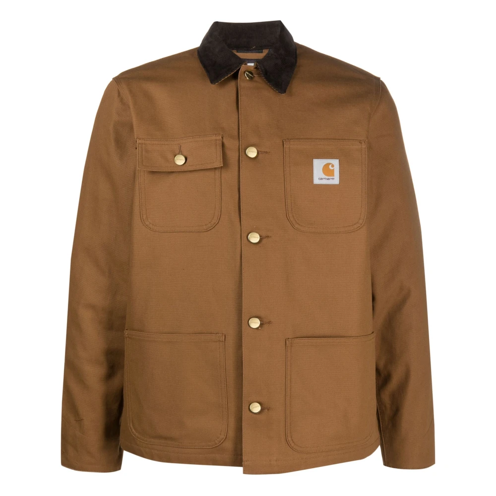 Carhartt Wip Uomo Marrone - Giacca Isolata Michigan - Jackets - Xl - Immagine 4