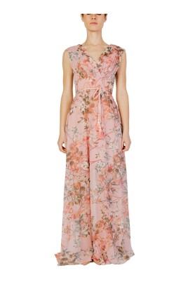 floral-v-neck-sleeveless-dress