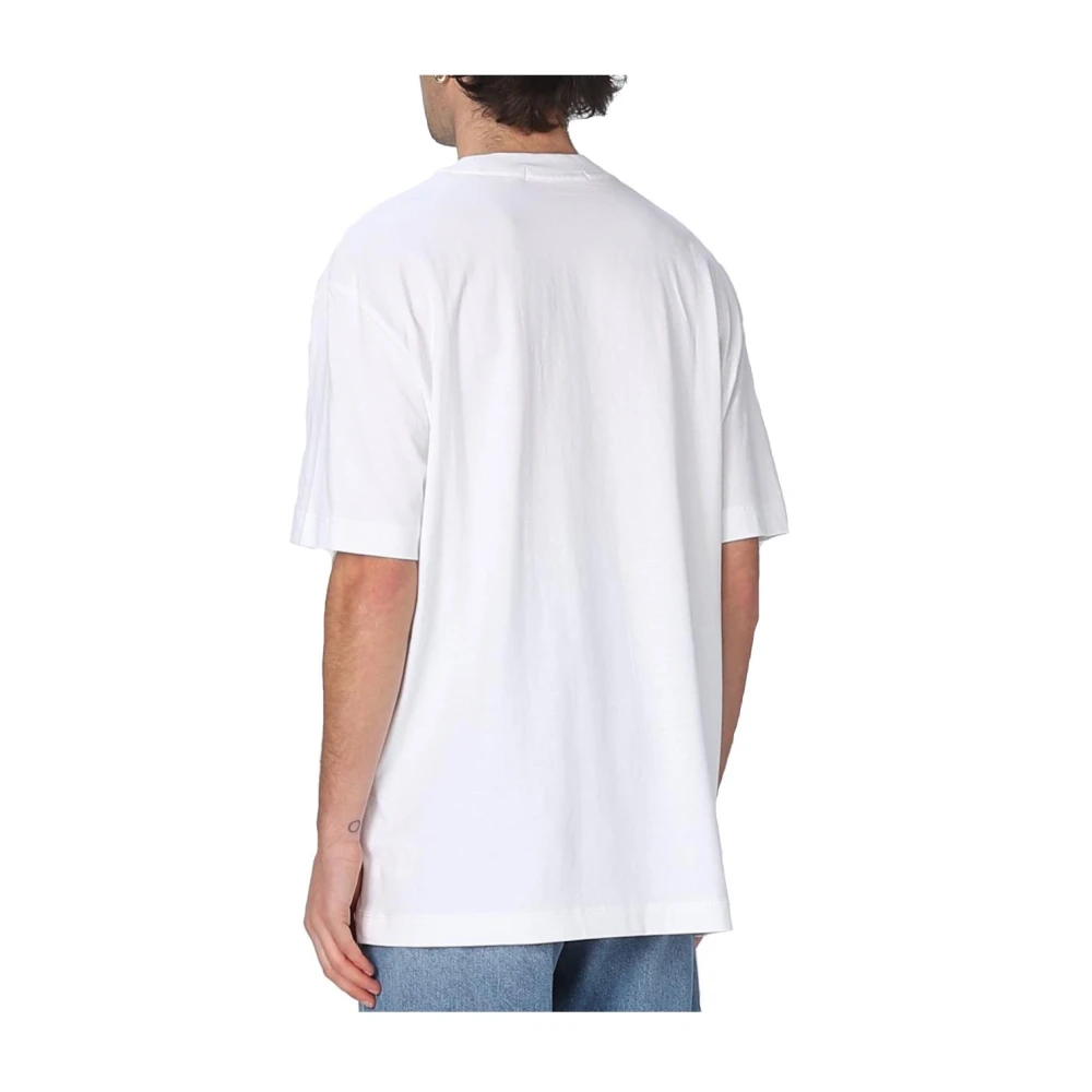 Calvin Klein Stijlvolle Oversize Monoloog T-shirt White Heren