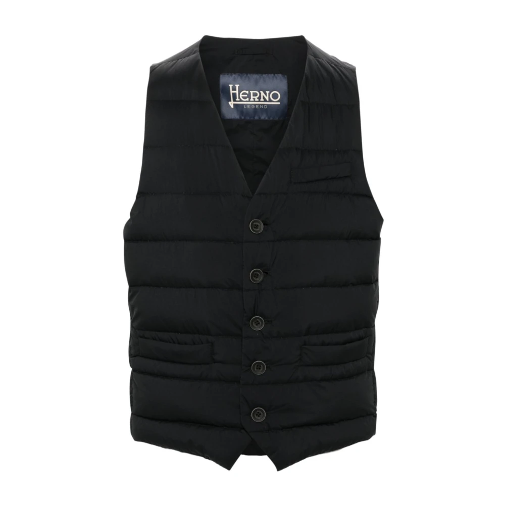 Herno Piumino Gilet Jassen Black Heren