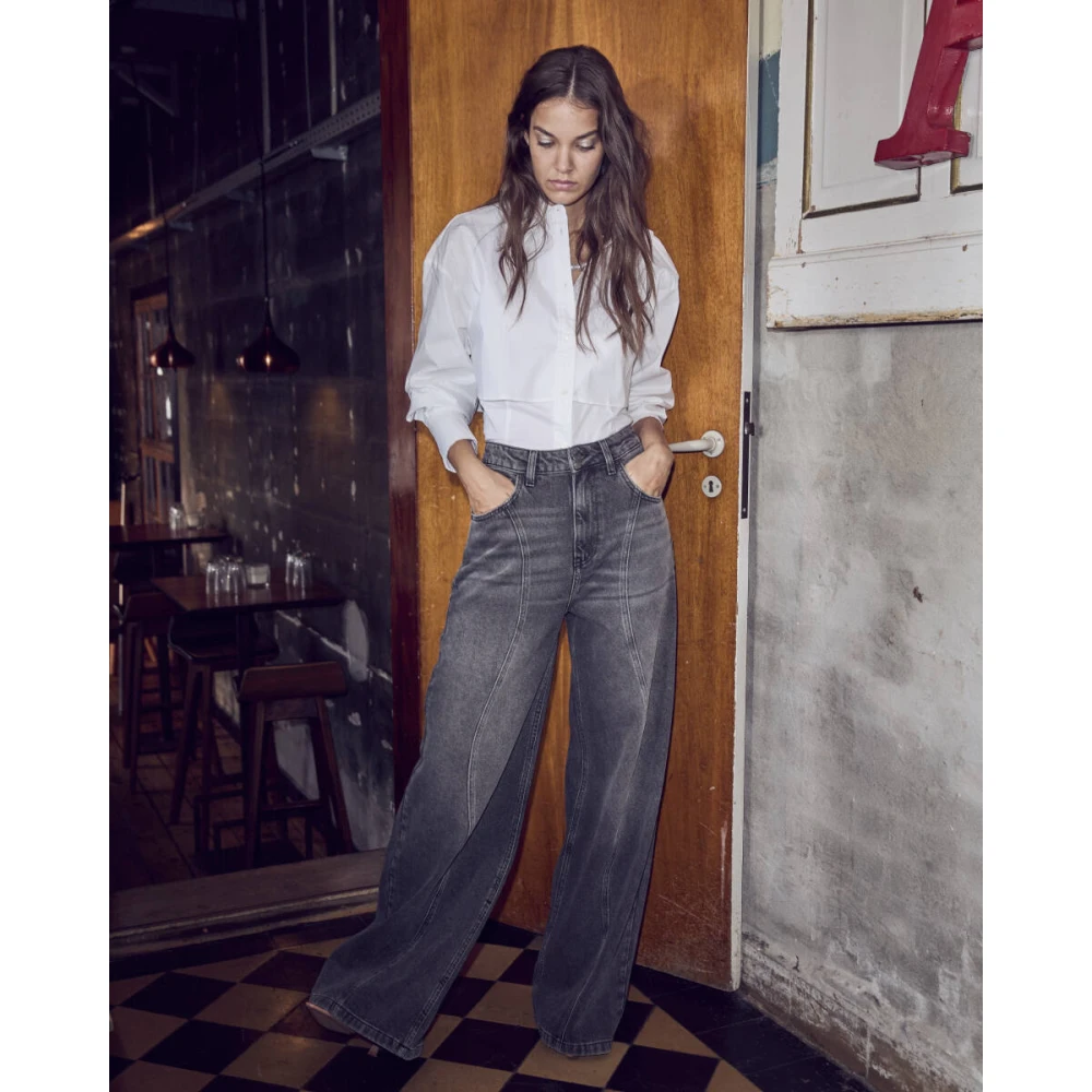 Co'Couture Dubbele laag shirt SandyCC Stijl White Dames