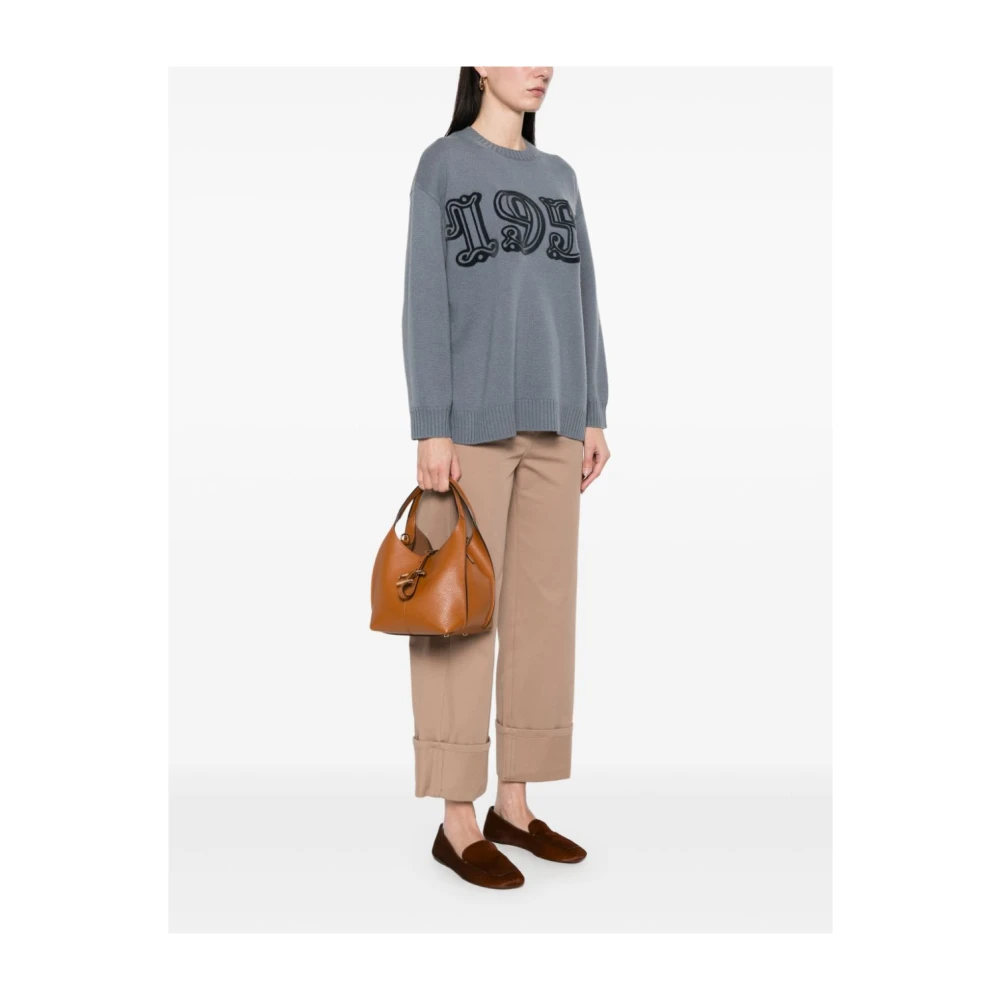 TOD'S Bruin Leren Schoudertas Brown Dames