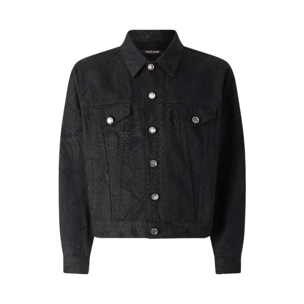 Jackets > Denim Jackets - - Roberto Cavalli - Modalova