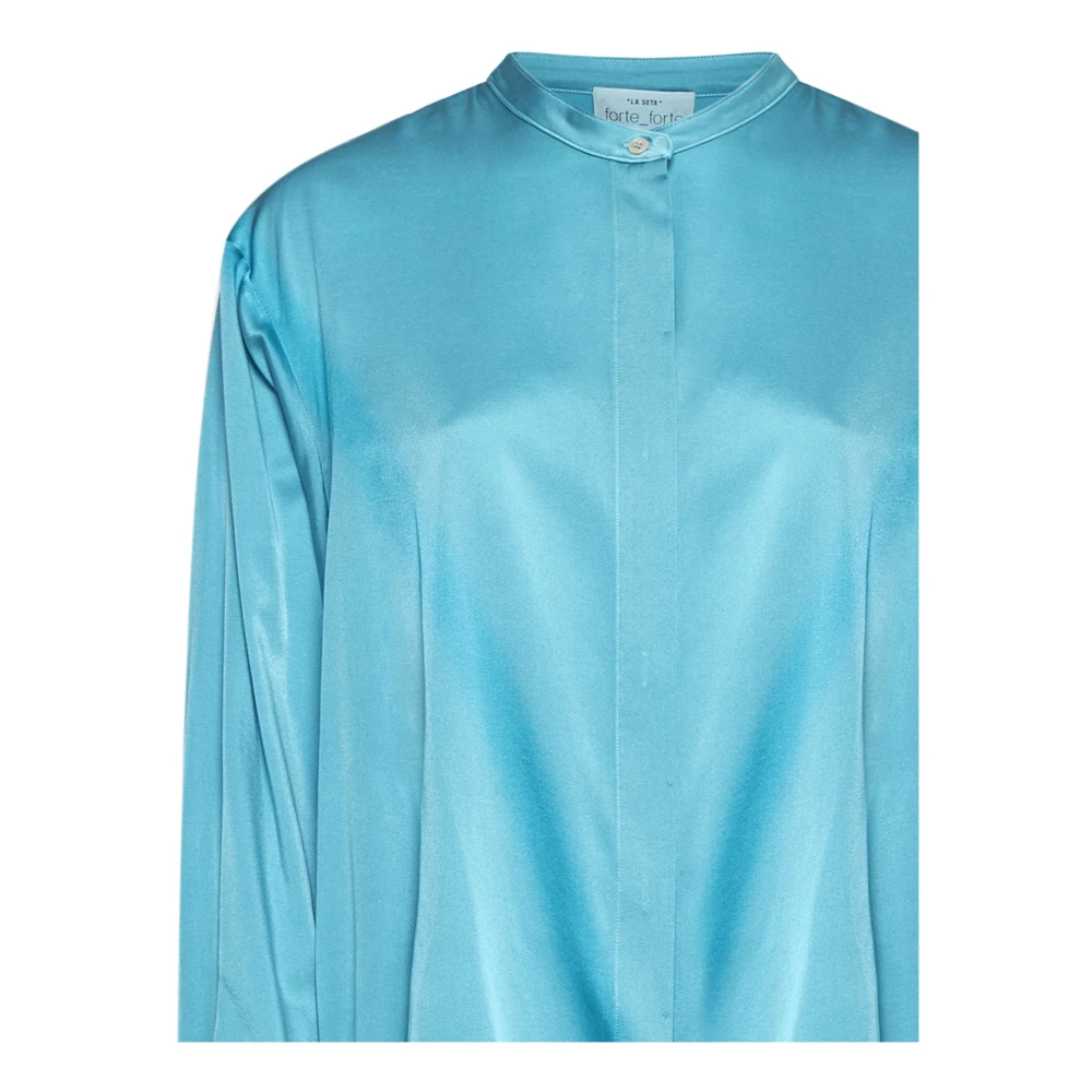 Forte Elegante Overhemden Collectie Blue Dames