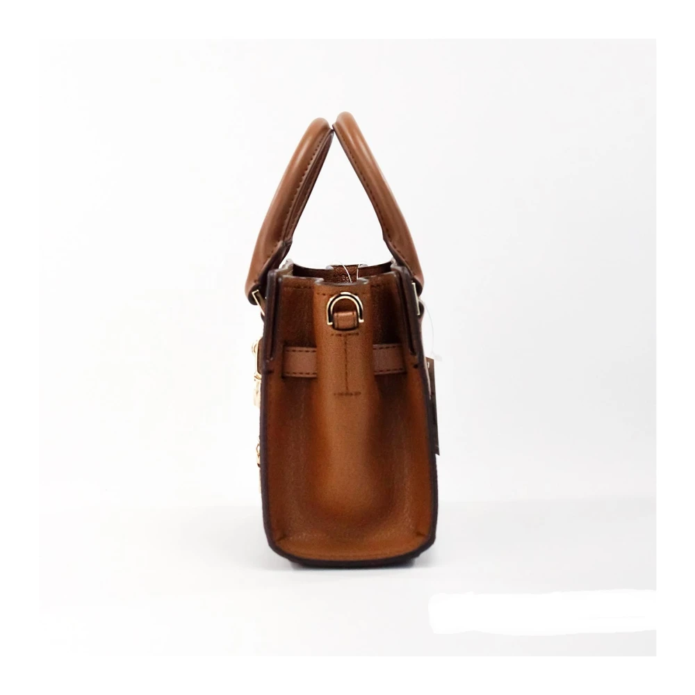 Michael Kors Bruine Satchel Crossbody Tas met Kaartsleuven Brown Dames