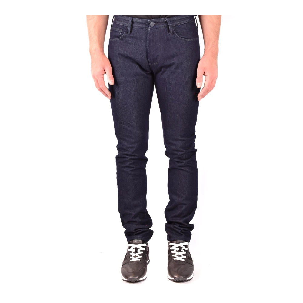 Emporio Armani Herren Blau Bunte Jeans Aus Denim