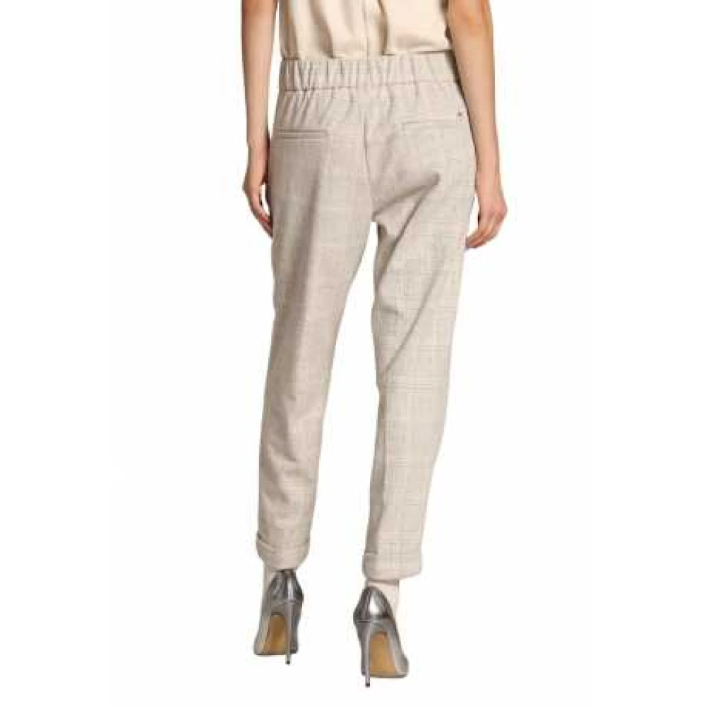 Mason's Elastische taille Prins de Galle Jogger Broek Gray Dames