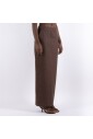 jupe-en-coton-marron