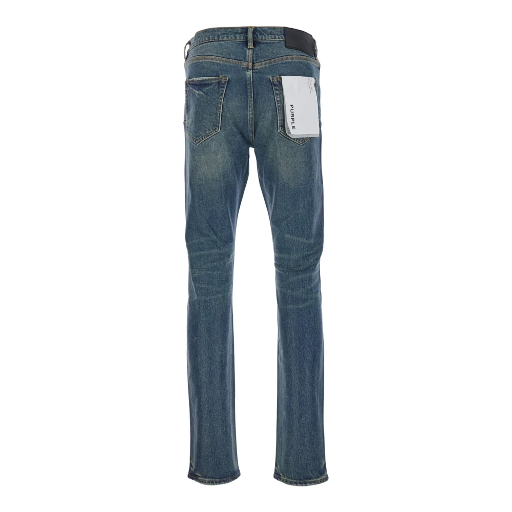 Purple Brand Coated Skinny Dark Tempest Jeans Blue Heren