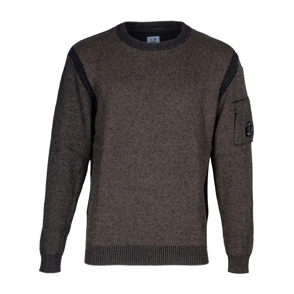 C.P. Company Heren trui ronde hals regular fit Brown Heren