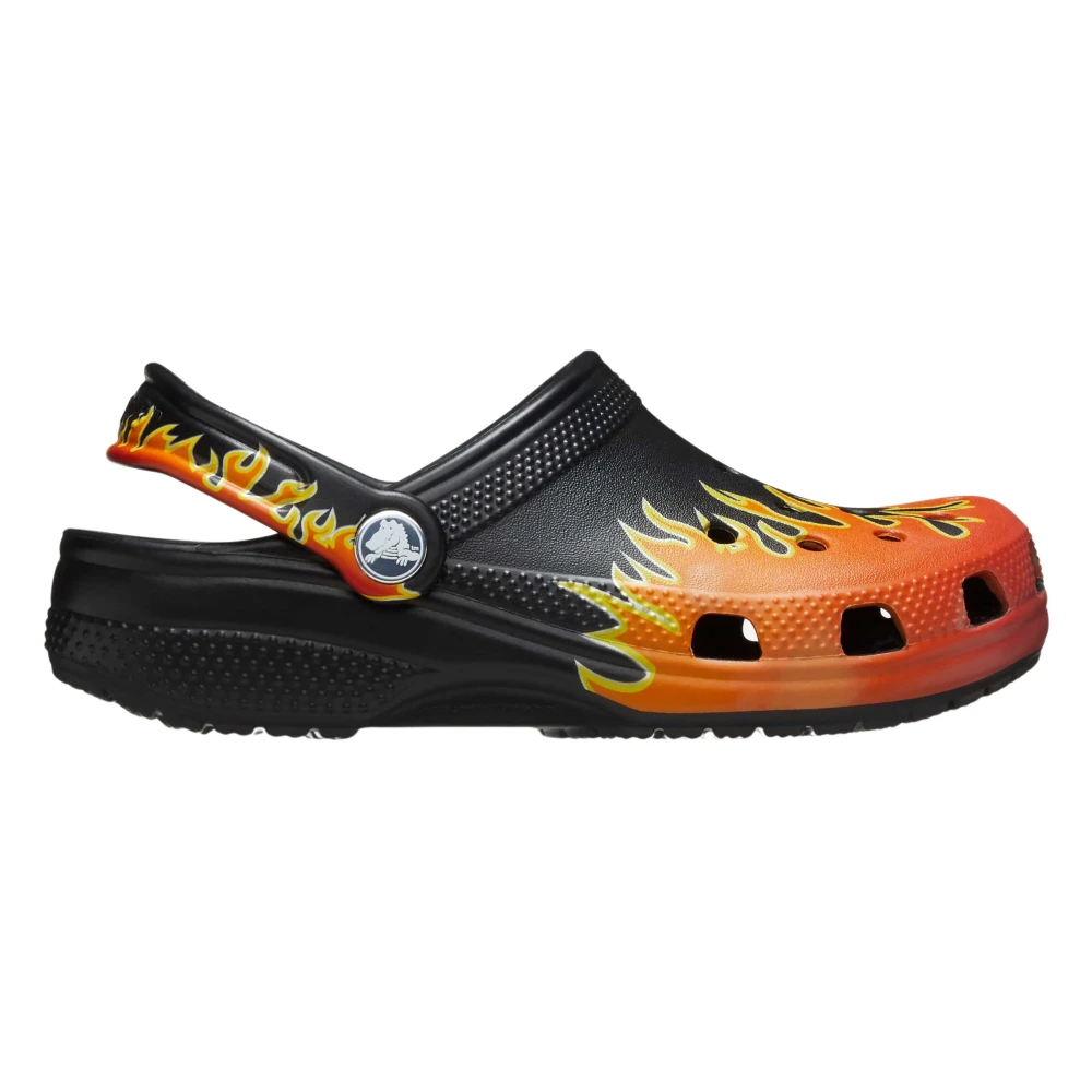 Crocs Black Flames Clog In - Male - Kids Sandals - 36 Eu - Kids