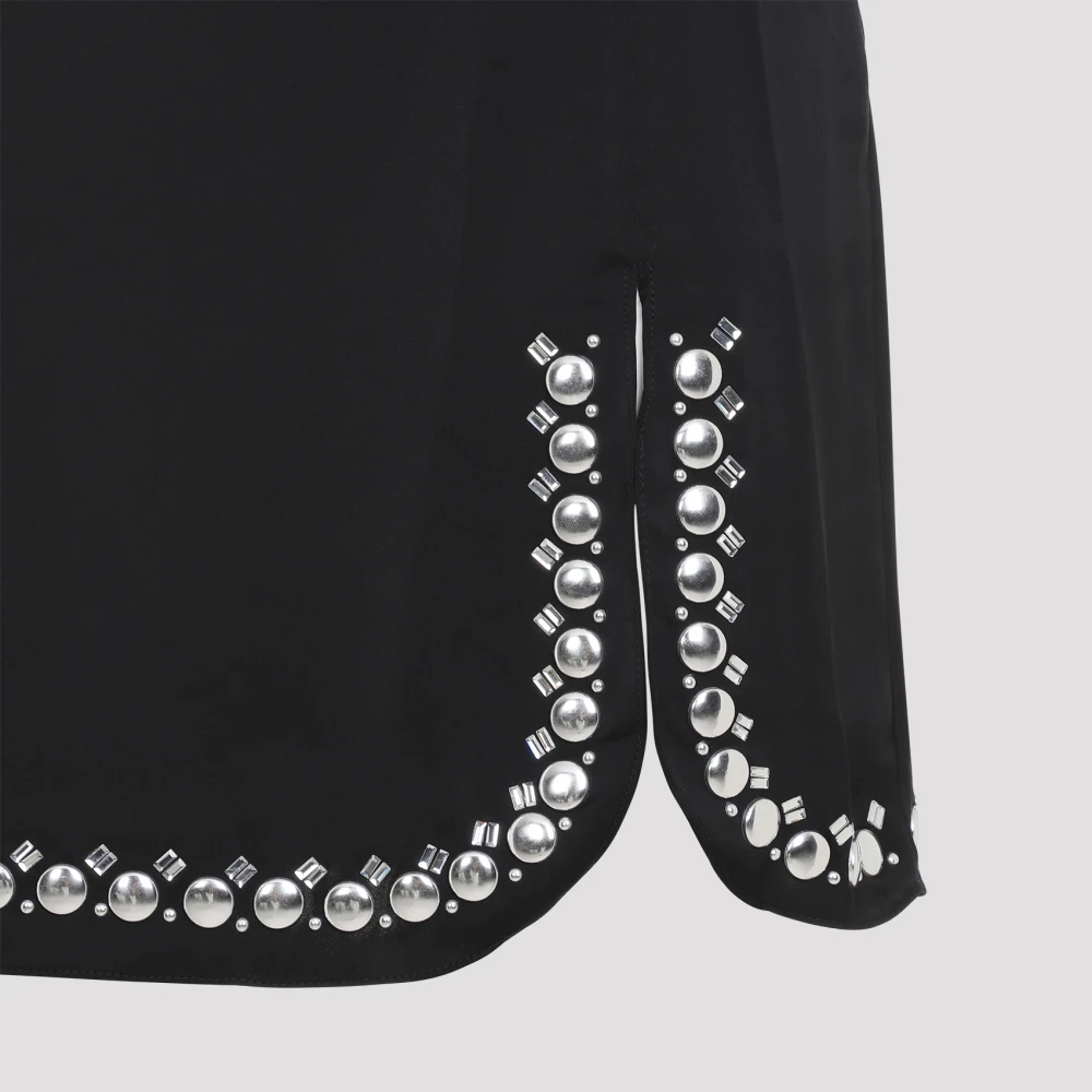 Paco Rabanne Zwarte Minirok Black Dames