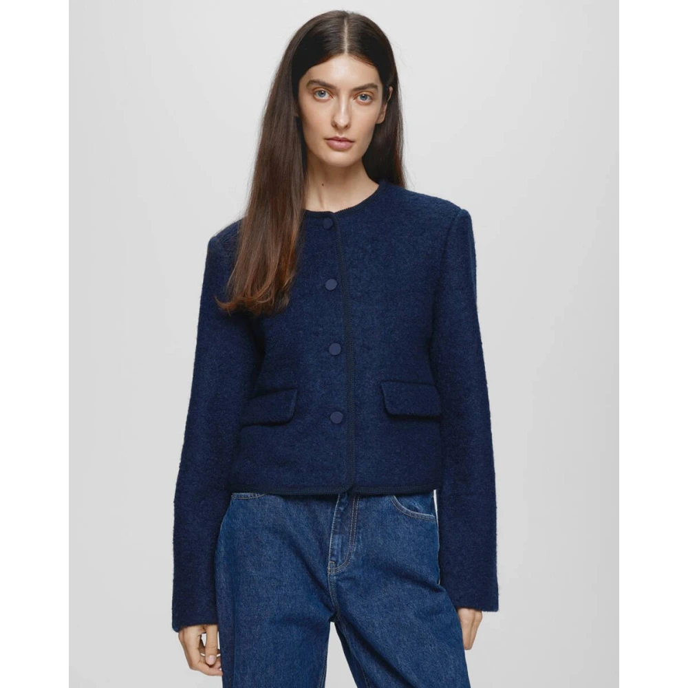 moss copenhagen Cailana Jas 18057 Stijlvolle Buitenkleding Blue Dames