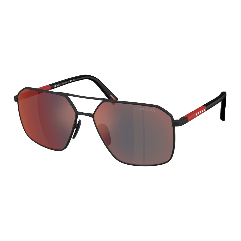 Prada Men's Black Sunglasses, 60 Mm, Sunglasses Linea Rossa