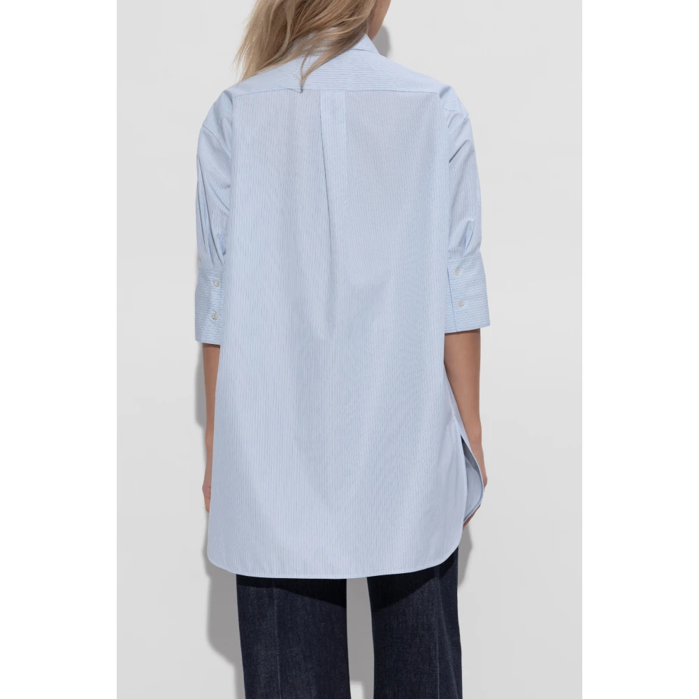 Jil Sander Overhemdjurk Blue Dames