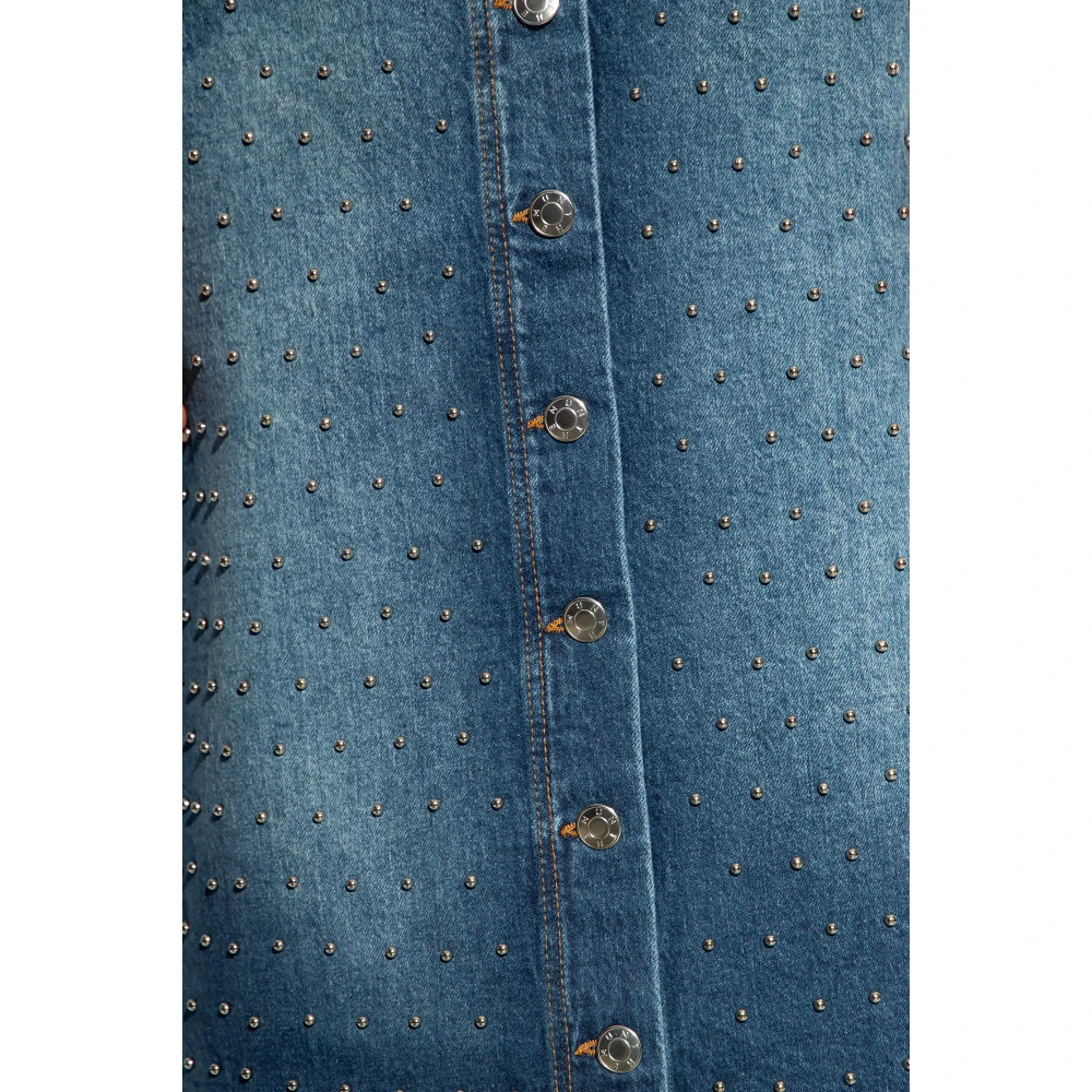 Munthe Lally denim rok Blue Dames