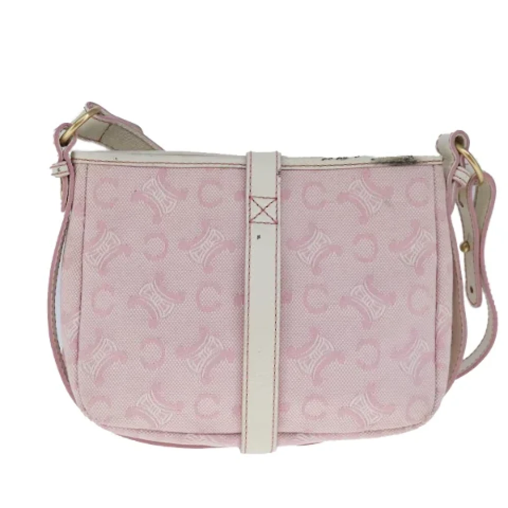 Celine Vintage Pre-owned Canvas celine-bags Pink Dames