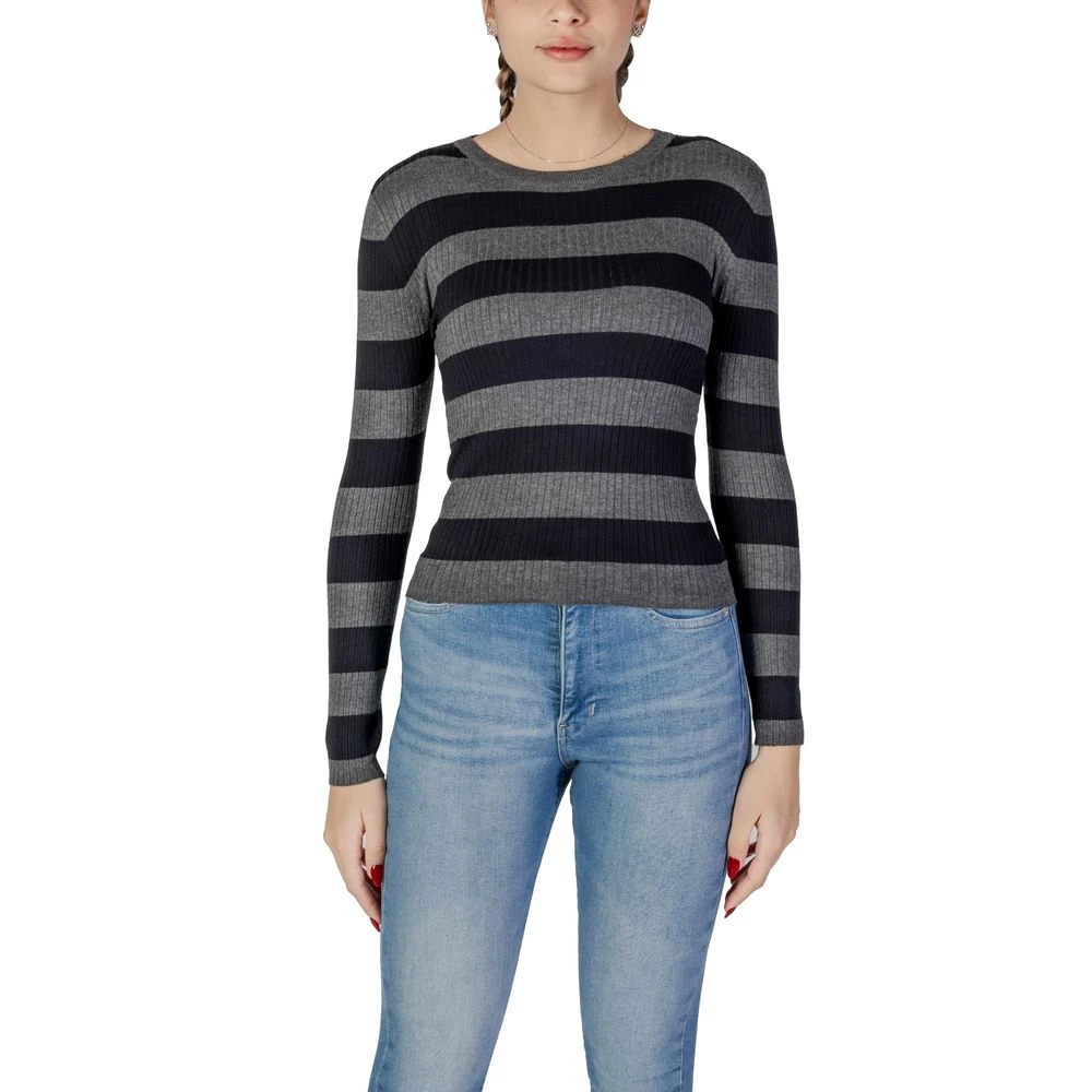 Jacqueline de Yong Grijze Viscose Top & T-Shirt Gray Dames