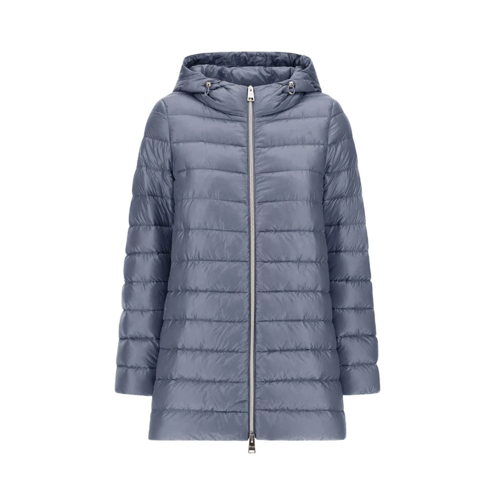 Herno Blauwe Donsjas met Capuchon Blue Dames