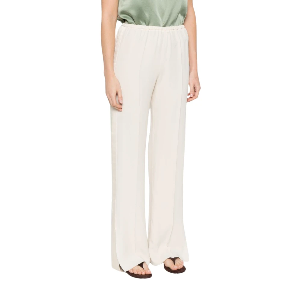 Forte Forte Women's White My Trousers - Wide Trousers - M - Trousers