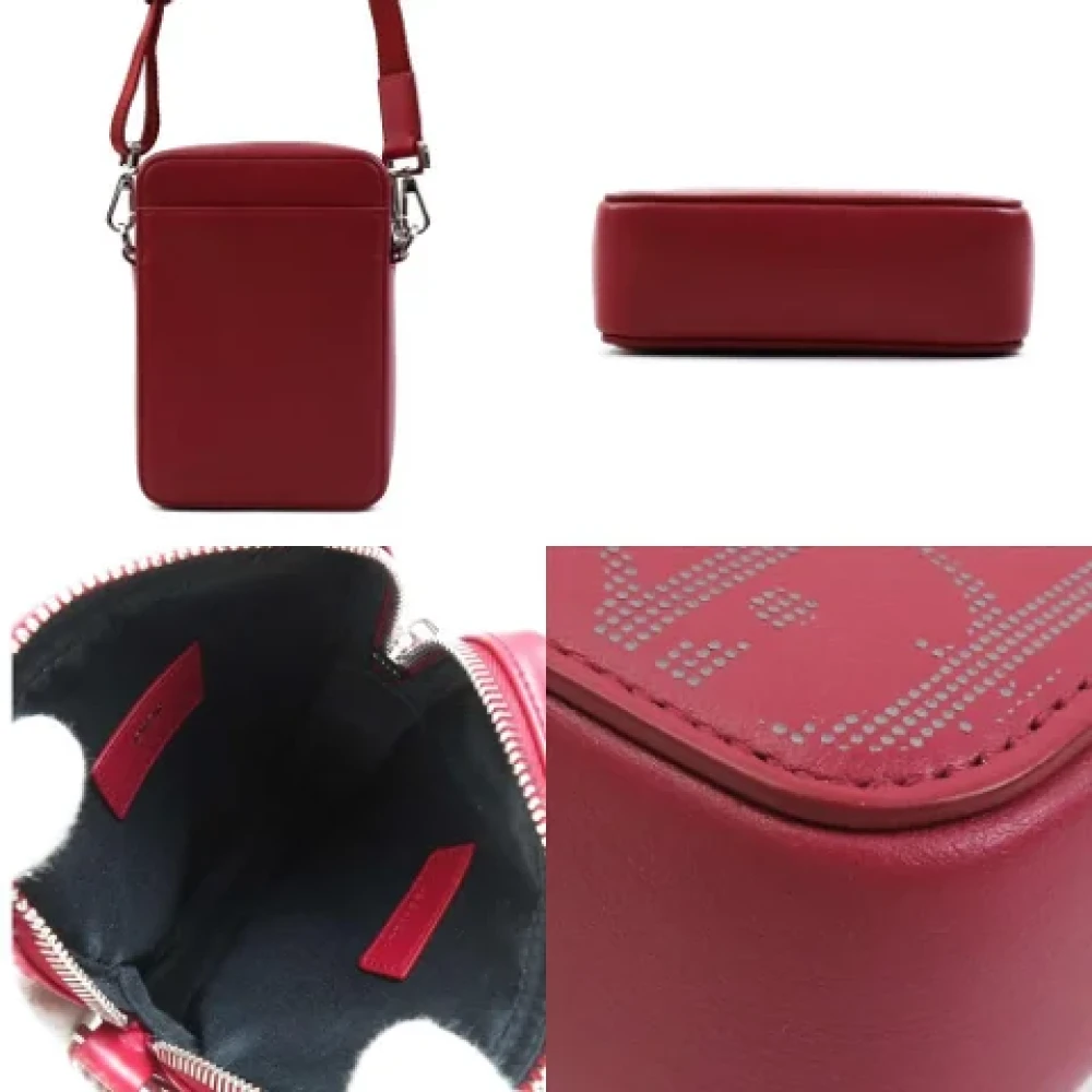 Dior Vintage Pre-owned Leather dior-bags Red Dames