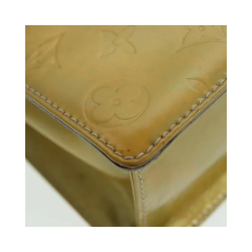 Louis Vuitton Vintage Pre-owned Leather handbags Beige Dames