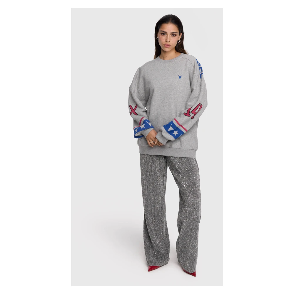 Alix The Label Gebreide sporttrui Gray Dames