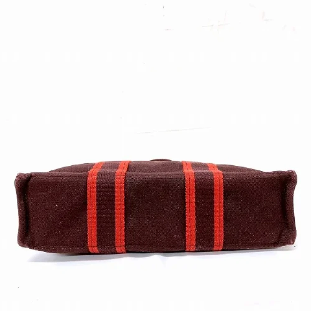 Hermès Vintage Pre-owned Canvas handbags Brown Dames