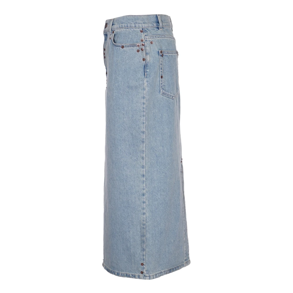 Moschino Heldere Blauwe Rok Blue Dames