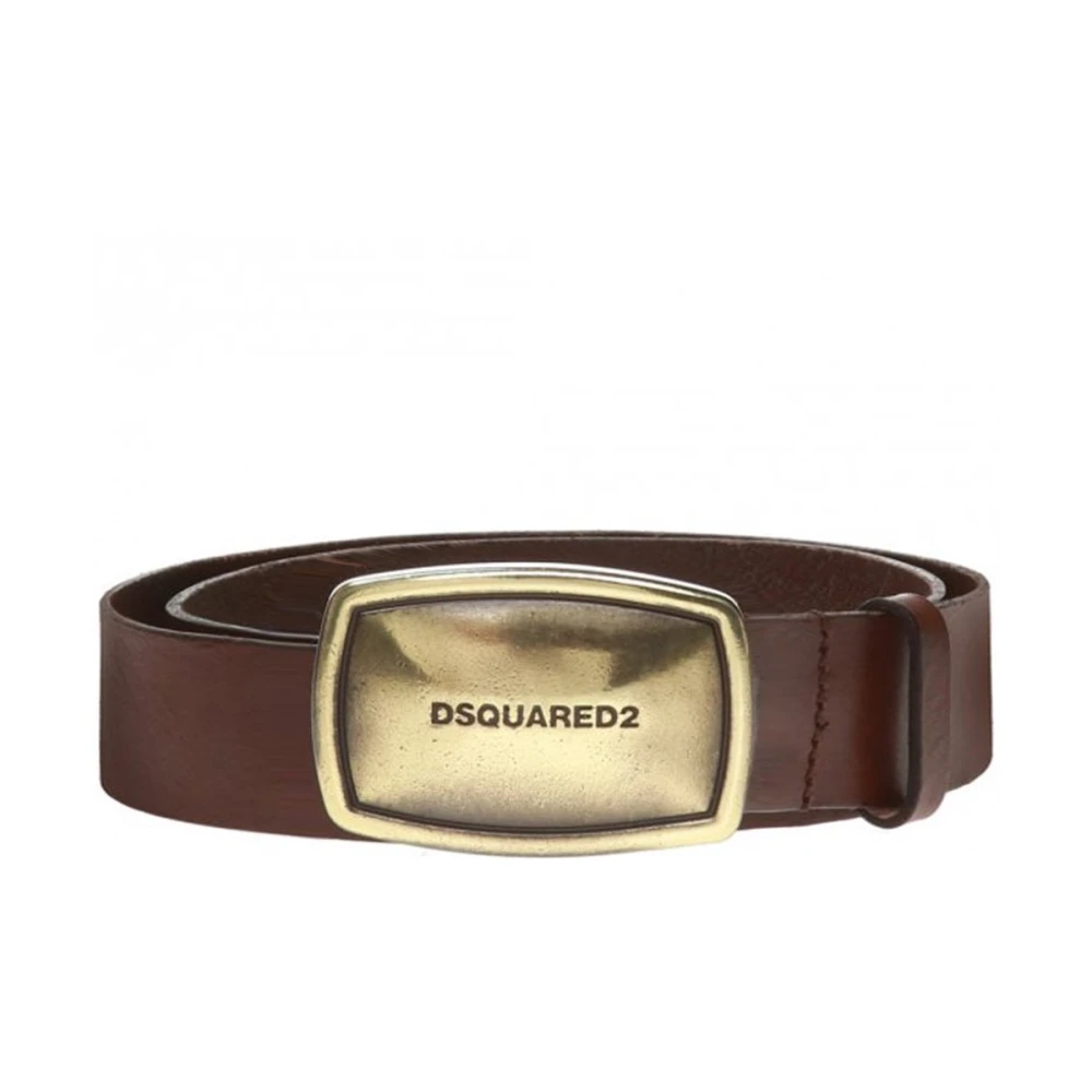 Dsquared2 Zakelijke Plaat Riem Brown Heren