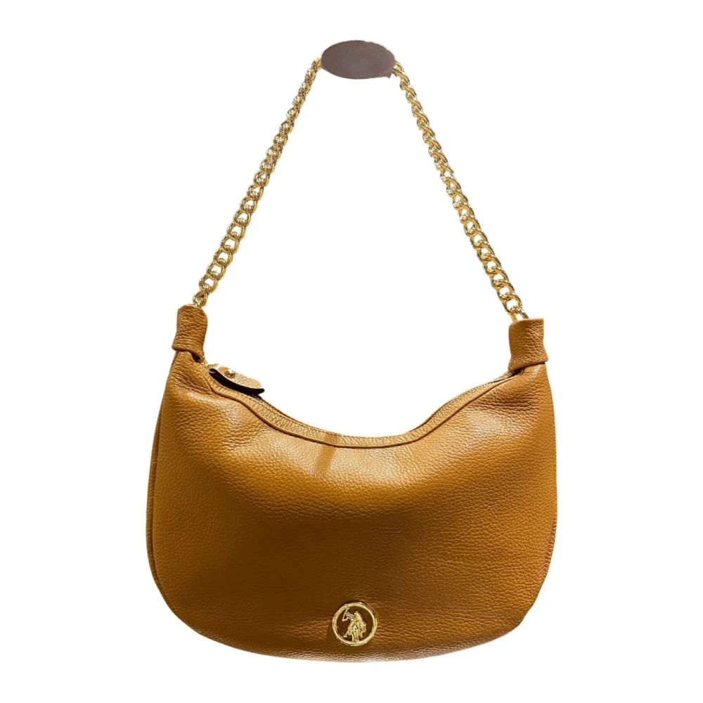 U.s. Polo Assn. Women's Brown Arlington Leather Handbag