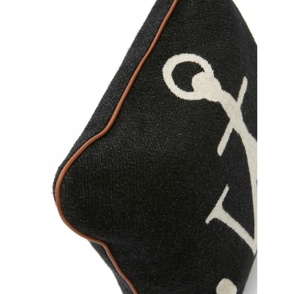 JW Anderson Anker-Logo Vierkant Kussen Black Dames