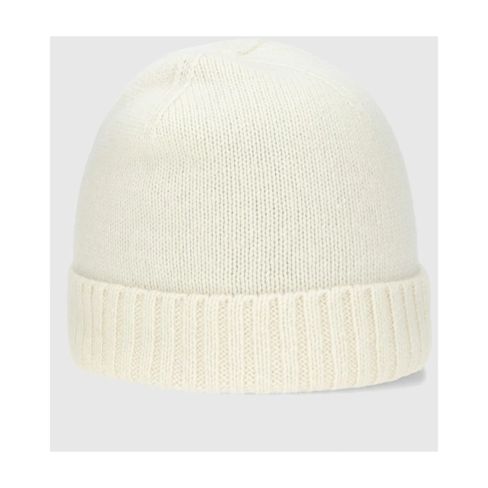Borsalino Stadsbeanie Eco Cashmere Ribboord White Unisex