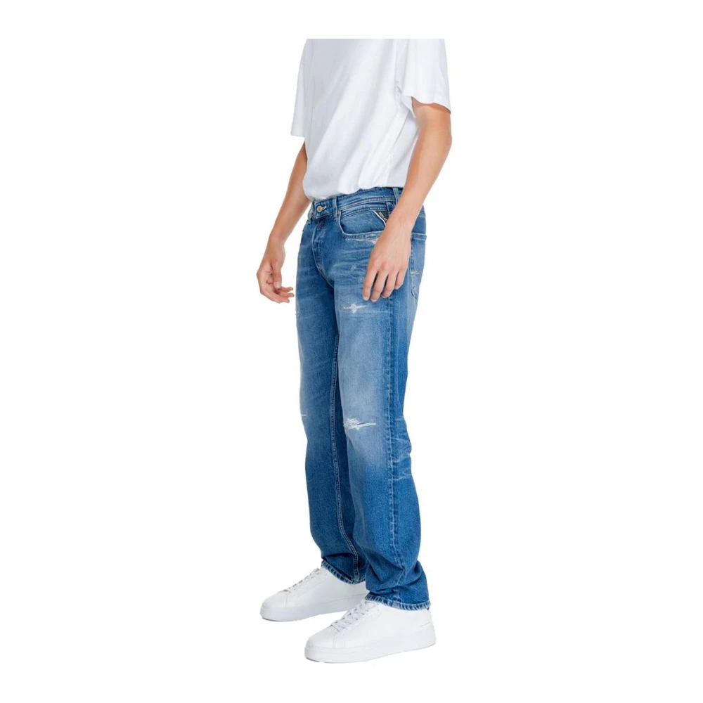 Replay Stretch Katoenmix Jeans Blue Heren