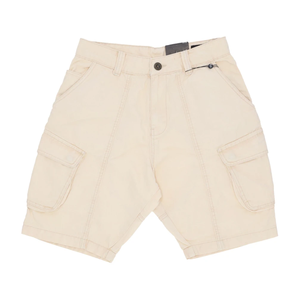 Alpha Industries Men's Beige Vintage Denim Cargo Shorts White - Casual Shorts - W31 - Shorts