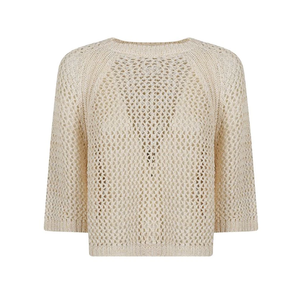 Fabiana Filippi Stijlvolle Sweater Collectie Beige Dames